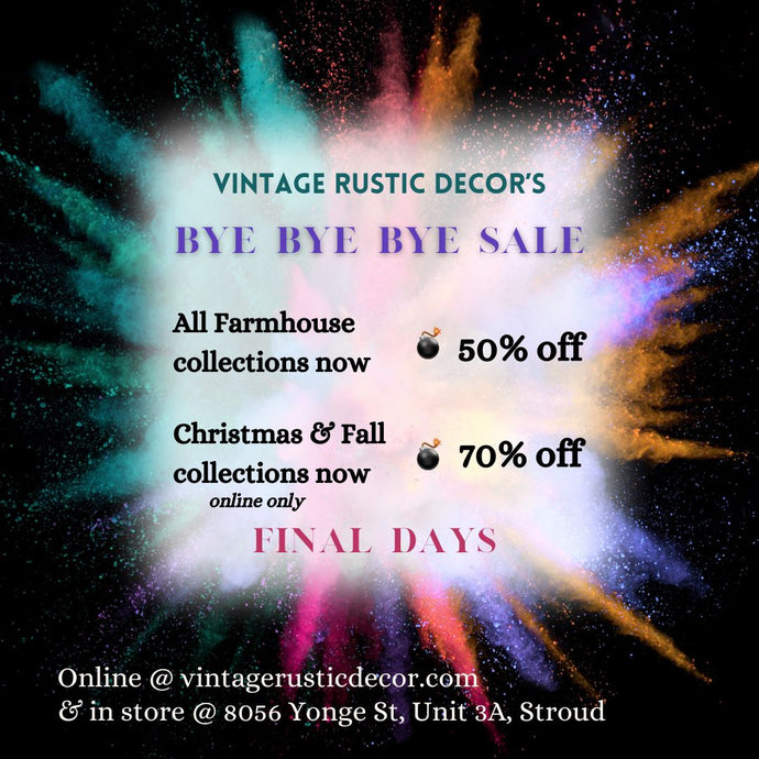 Final Days of our Brick & Mortar Store