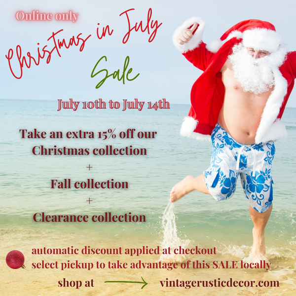 Christmas in July SALE