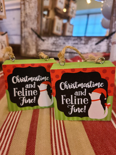 Christmas Time & Feline Fine! Cat Ornaments