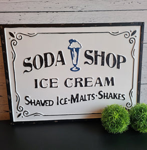 Soda Shop Metal Sign