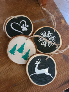 Large Wooden Disc Ornaments