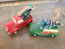 Truck and Wagon with Tree Ornaments