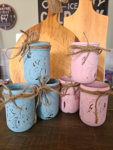 Small Painted Mason Jars
