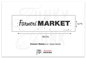 Farmers' Market Stencil
