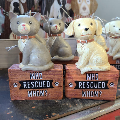 Who Rescued Whom Ornaments